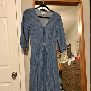 Madewell Denim Maxi Dress